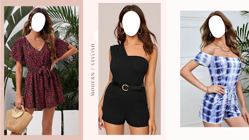 Android application Girls Romper Outfit Photo Suit screenshort
