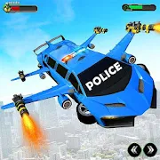 Flying Police Limo Car Transform Robot Games  for PC Windows and Mac