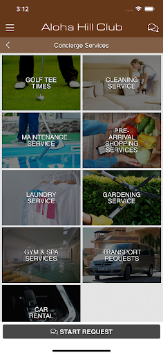 Aloha Hill Club Concierge Screen 3