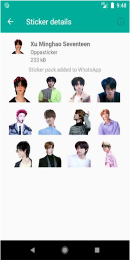 Sticker Chat Xu Minghao Cute KPOP