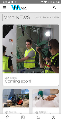 Android application VMA BE screenshort