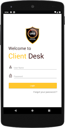 Android application URB Insurance screenshort