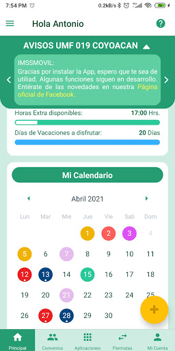 IMSSMOVIL convenios y permutas Screen 2