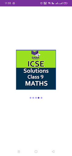 Android application ICSE Solutions Class 9 Maths screenshort