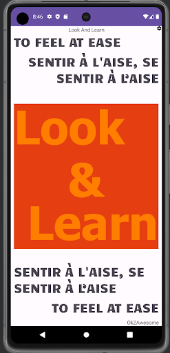 LookAndLearn Screen 2
