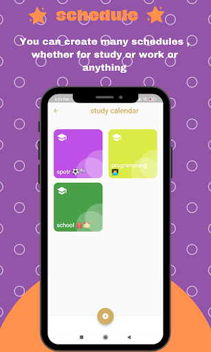 schedules and daily tasks Screen 3