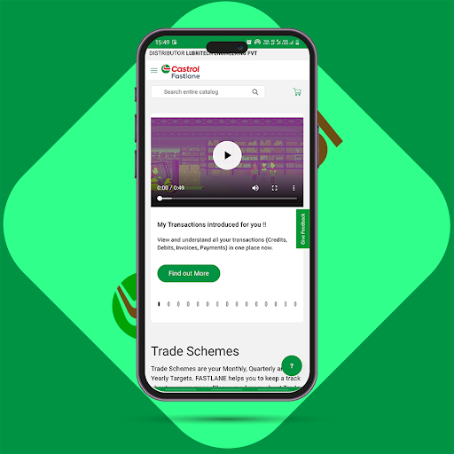 Android application Castrol FASTLANE screenshort