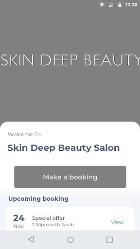 Android application Skin Deep Beauty Salon screenshort