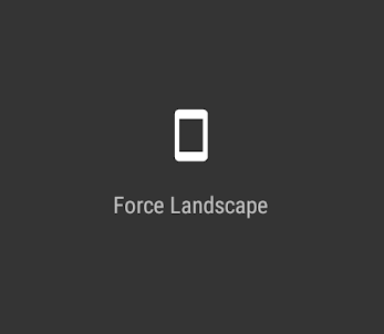 Force Landscape