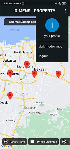 Dimensi Map Screen 3