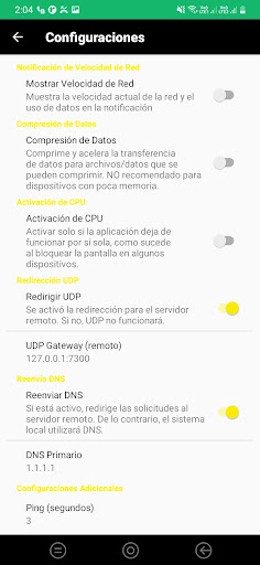 Guajiro VPN Screen 2