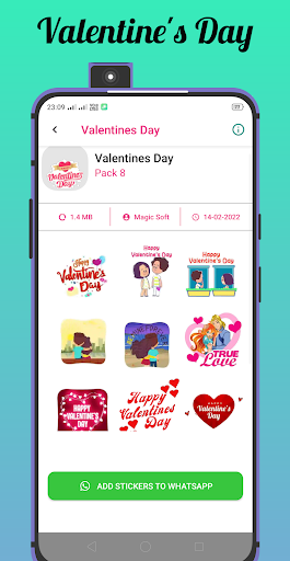 Android application Happy Valentines Day Animated screenshort