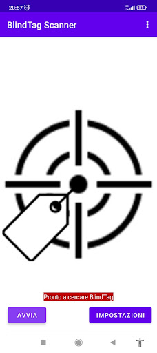 Android application BlindTag Scanner screenshort