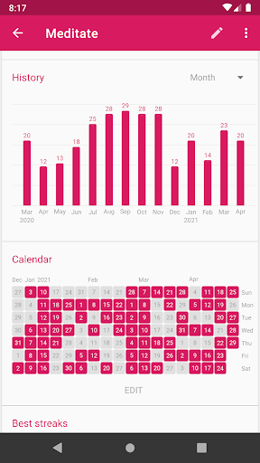 Atomic Habit Tracker Screen 3