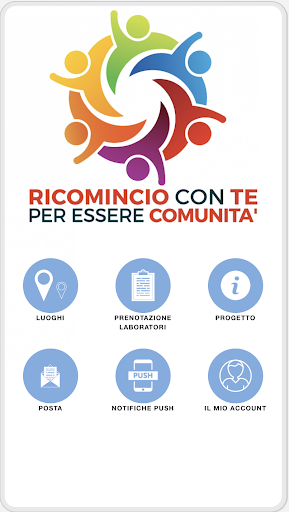 Android application Ricomincio Con Te screenshort