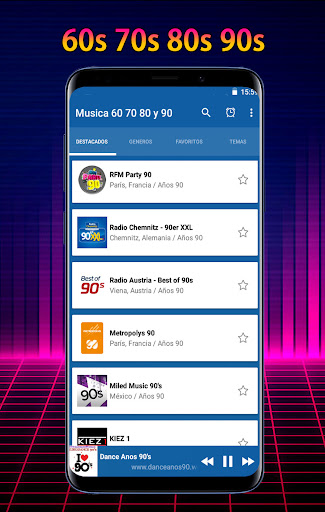 Musica de los 60 70 80 y 90 Screen 2
