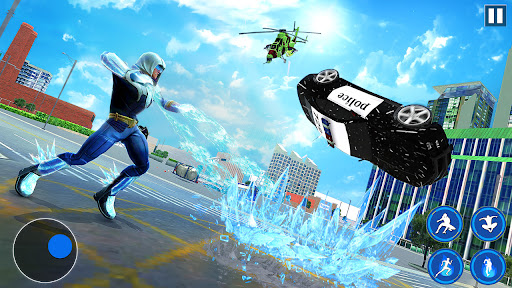 Snow Storm Superhero Freez Ice Game