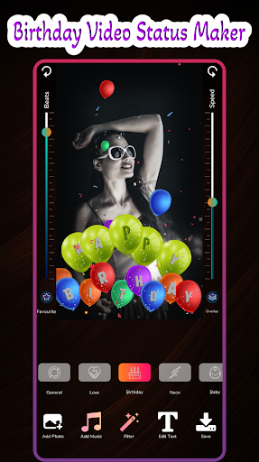 Android application Birthday Bit Music Video Maker screenshort