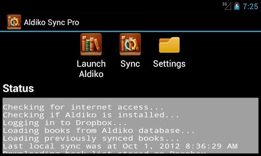 Aldiko Sync Screenshot