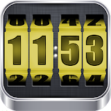 3D Rolling Clock YELLOW icon