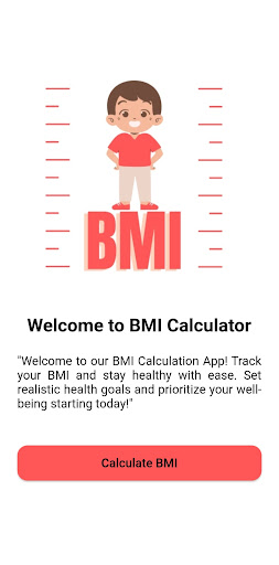 Android application BMI Calculator screenshort