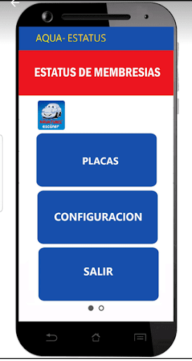 Android application AQUATUNEL (estatus) screenshort