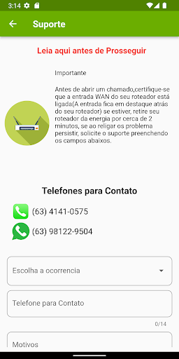 OK TELECOM Screen 3