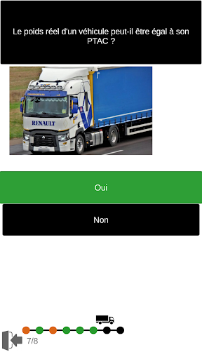 Examen Permis C CE Poids Lourd Screen 2