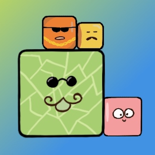 Square Watermelon : the game logo