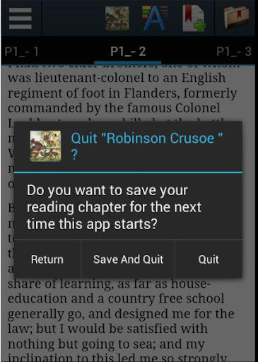 The Robinson Crusoe :Daniel De Screen 2