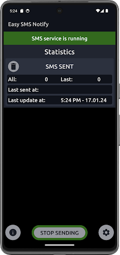 Android application Easy SMS Notify screenshort