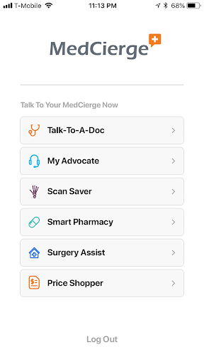 Android application MedCierge screenshort