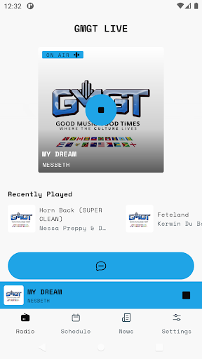 Android application GMGT LIVE screenshort