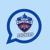 DC IPL Sticker - Delhi Capitals Stickers