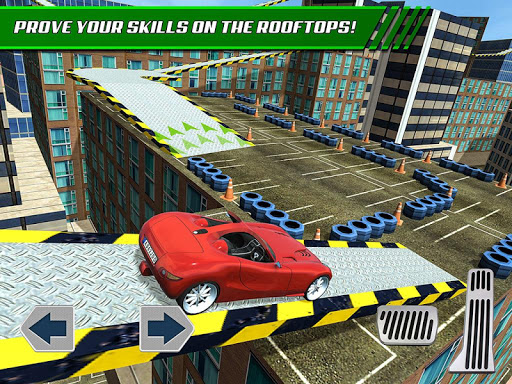Roof Jumping Car Parking Games