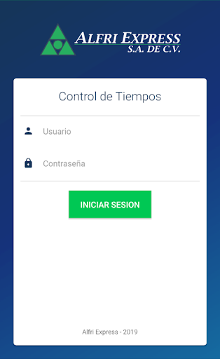 Android application Alfri Express - Ctrl. Tiempos screenshort