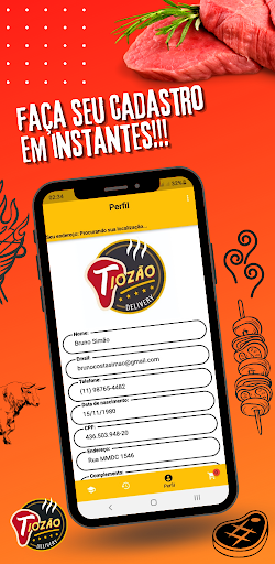Android application Tiozão Delivery screenshort