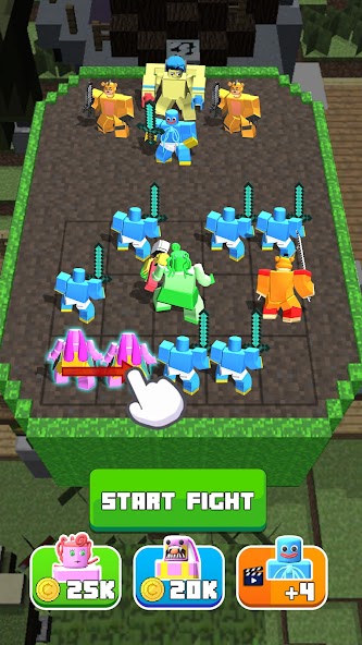 Craft Merge Battle Fight 1.1 APK + Mod (God Mode) for Android