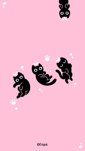Android application 카카오톡 테마 - 검은 냥이들 screenshort