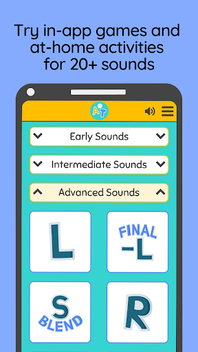 Screenshot of Articulation Teacher - Speech
