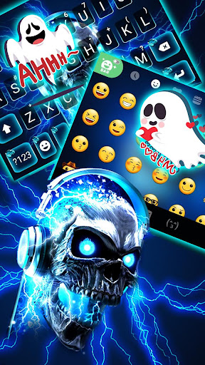 Lightning Music Skull Keyboard Screen 3