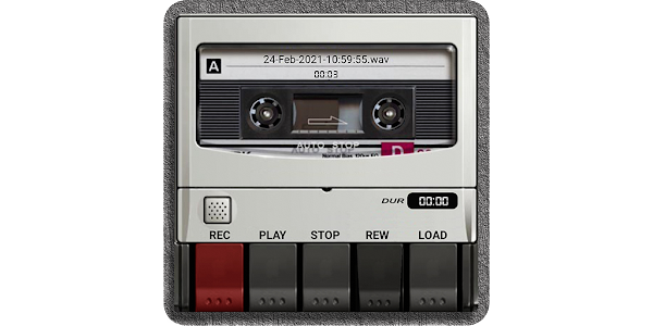 Old school and vintage audio tape cassette deck