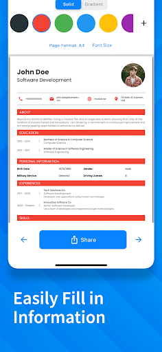 Resume Maker - PDF CV Builder Screenshot 2 - AppWisp.com