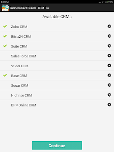 Business Card Reader - CRM Pro Tangkapan layar