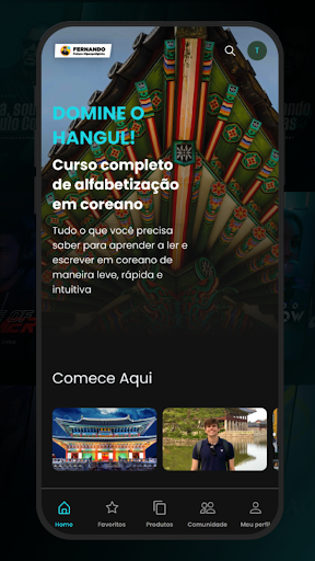 Android application Curso de Coreano screenshort