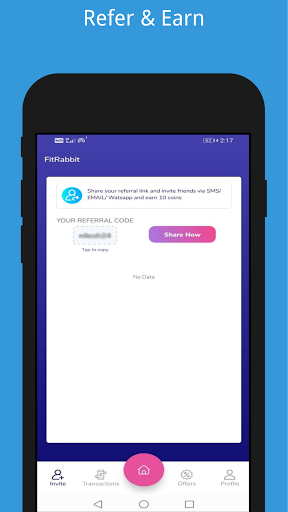 FitRabbit - Walk Earn Recharge Screen 3
