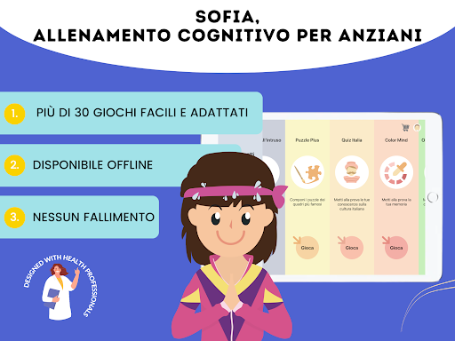 Android application Sofia, la tua Coach di memoria screenshort
