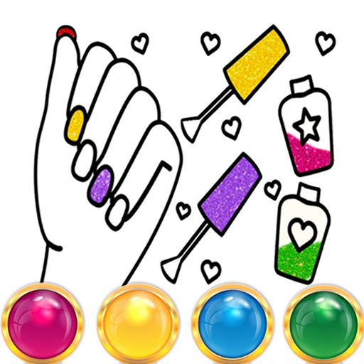 Glitter Nails Coloring Game دانلود در ویندوز