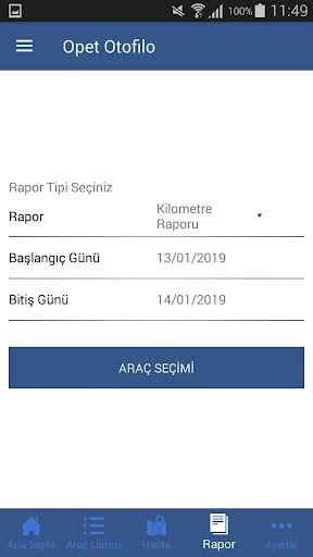 Opet Otofilo Mobil Uygulaması Screen 2