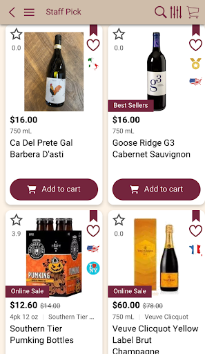 Android application Wine 101 Hamden screenshort